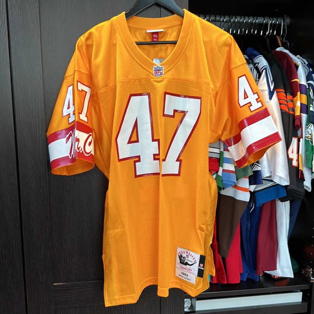 Tampa Bay Buccaneers John Lynch Mitchell & Ness Orange 1993 Authentic NFL Jersey - Picture 1 of 12